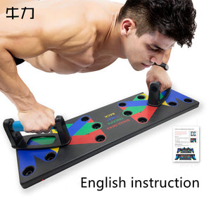 Push-Up Training System Bracket Foldable Multi-Function Push-Up Board Abdominal Muscle Fitness Exercise Tools