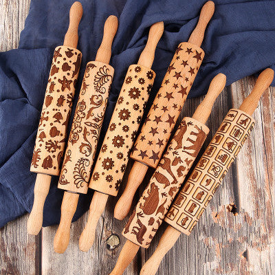 Christmas Embossing Rolling Pin（Buy 2 For Free Shipping）