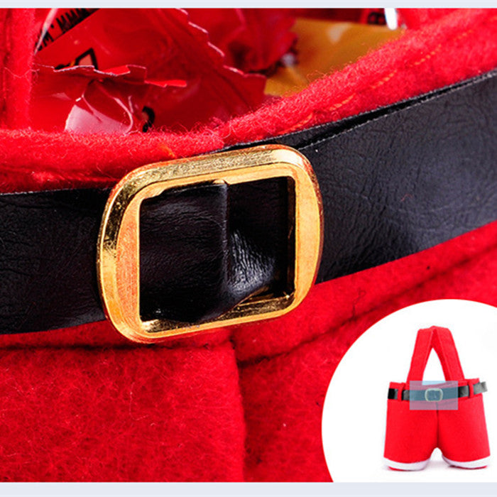 XMAS Hot Sell Festive Christmas Santa Claus Pants Gift Bag  Add Festive Atmosphere NEW