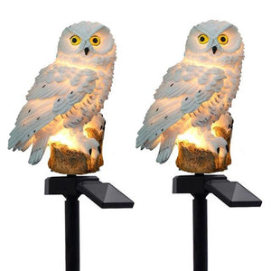(BUY 2 ONLY $32.98)Solar Powered Waterproof LED Owl Garden Lamp