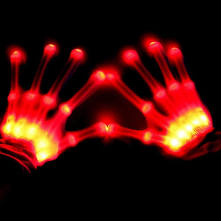 LED Full Hands Lights Gloves 2.0 Set (1 pair)
