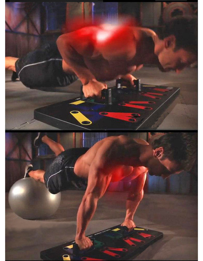 Push-Up Training System Bracket Foldable Multi-Function Push-Up Board Abdominal Muscle Fitness Exercise Tools