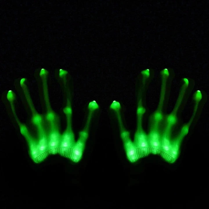 LED Full Hands Lights Gloves 2.0 Set (1 pair)