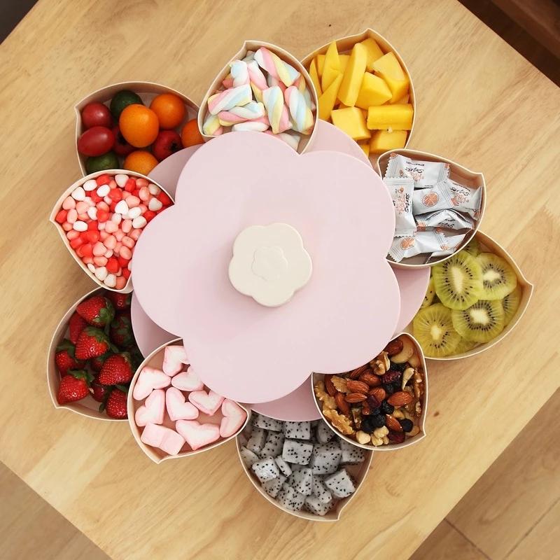 Automatic Flower Petal Snack Holder