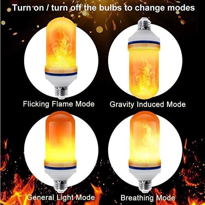 Halloween Sale 50%OFF🔥LED Gravity Effect Fire Light Bulbs