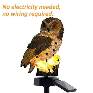 (BUY 2 ONLY $32.98)Solar Powered Waterproof LED Owl Garden Lamp