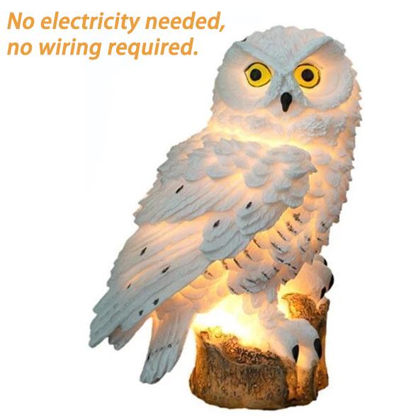 (BUY 2 ONLY $32.98)Solar Powered Waterproof LED Owl Garden Lamp